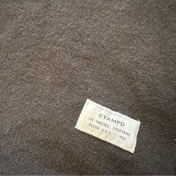 STAMPD men’s Short Sleeve Pullover Sweatshirt heavy knit crew black medium - Picture 11 of 11